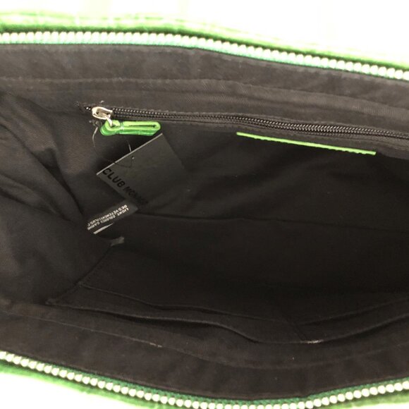 Club Monaco Rich Green Leather Tote - Picture 9 of 11